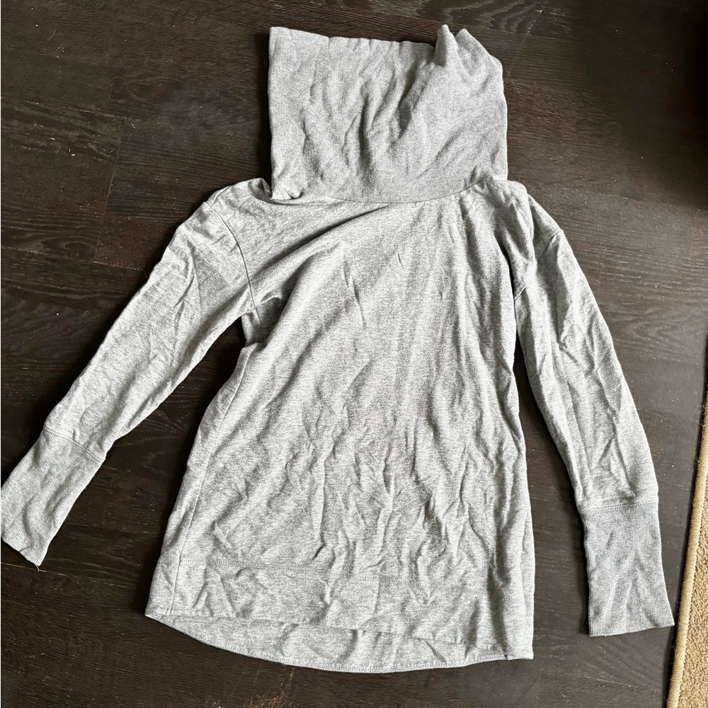 Gray Long Sleeve cowl neck